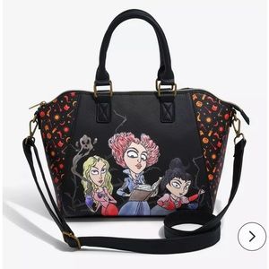 Loungefly Disney Hocus Pocus Sanderson Sisters Illustration Satchel Bag